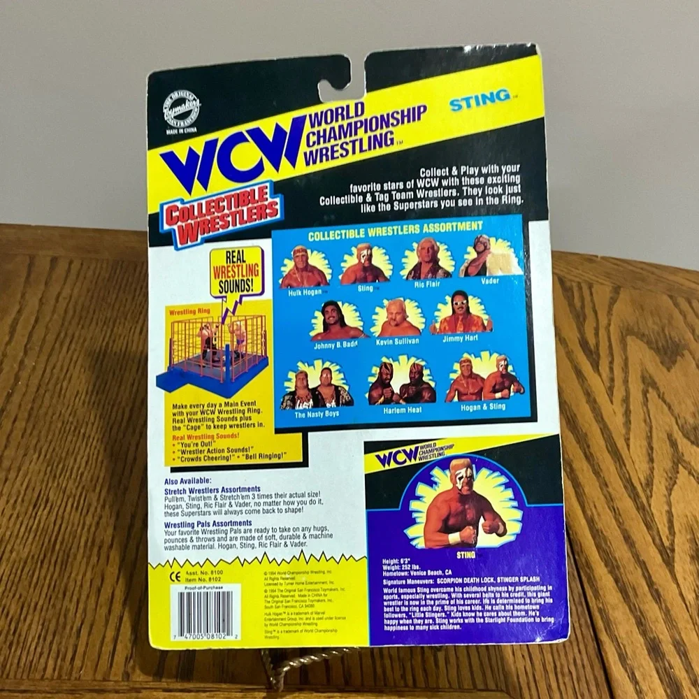 STING WCW Collectible Wrestlers Series 2 - Picture 5 of 9